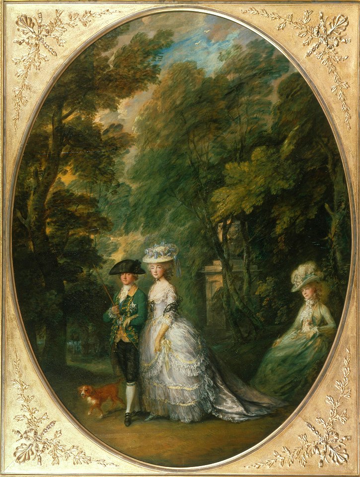 Thomas Gainsborough (1727-88) - Henry, Duke of Cumberland with Anne, Duchess of Cumberland, and Lady Elizabeth Luttrell - RCIN 400675 - Royal Collection