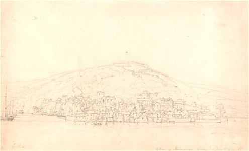 Thomas Girtin - View of Kingswear, from Dartmouth, Devon - Google Art Project
