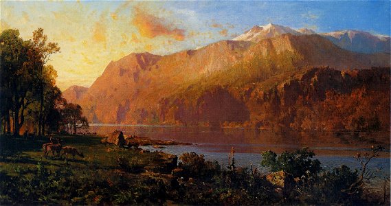 Thomas Hill - Emerald Lake Near Tahoe 1890-1900