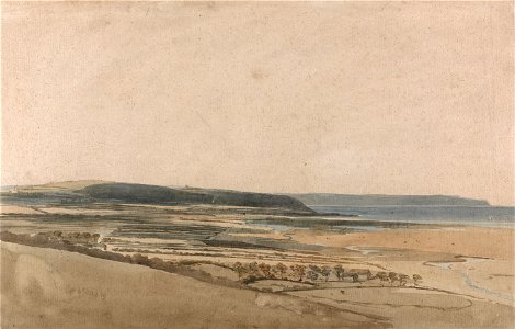 Thomas Girtin - Estuary on the River Taw, Devon - Google Art Project