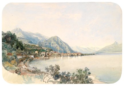 Thomas Ender Blick über den Comer See auf Bellaggio