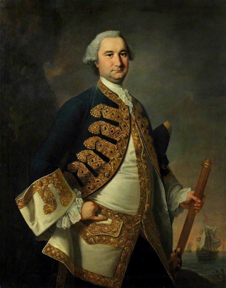 Thomas Hudson (1701-1779) - Rear Admiral Richard Tyrrell (1716-1717–1766) - BHC3064 - Royal Museums Greenwich