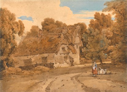 Thomas Girtin - Turver's Farm, Wimbish, Essex - Google Art Project