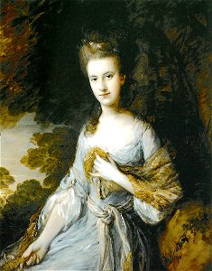 Thomas Gainsborough - Portrait of Sarah Buxton - WGA8413. Free illustration for personal and commercial use.