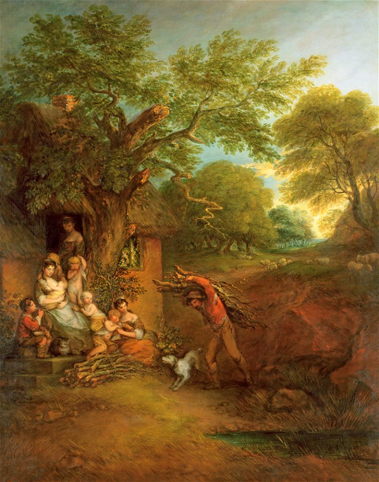 Thomas Gainsborough - Figures Before a Cottage