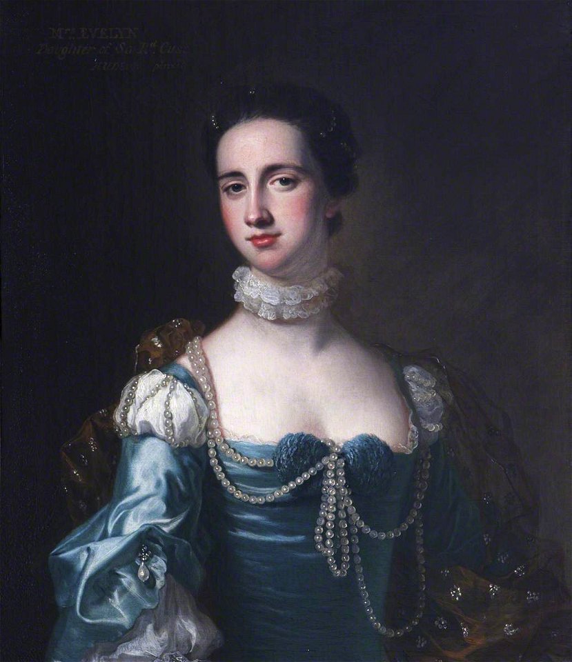 Thomas Hudson (1701-1779) - Jane Cust (1725–1791), Mrs James Evelyn - 436047 - National Trust
