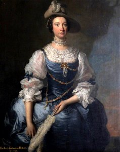Thomas Hudson (1701-1779) - Frances Hort (d.1764), Mrs John Parker (incorrectly inscribed as Lady Katherine Parker, 1706–1758) - 872275 - National Trust