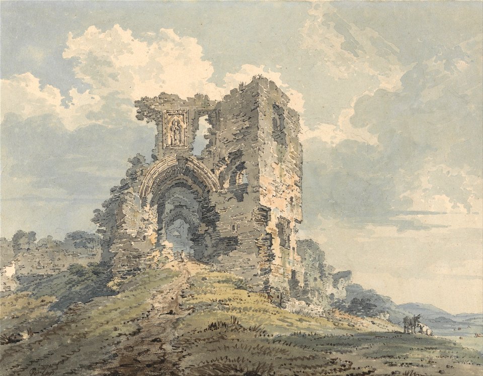Thomas Girtin - Denbigh Castle - Google Art Project