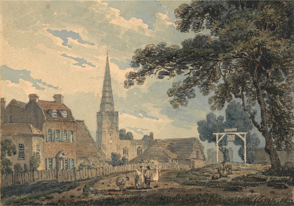 Thomas Girtin - Harrow-on-the-Hill, Middlesex - Google Art Project