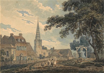 Thomas Girtin - Harrow-on-the-Hill, Middlesex - Google Art Project