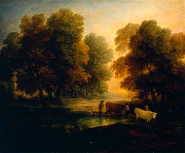 Thomas Gainsborough (1727-1788) - Boy Driving Cows near a Pool - N00309 - National Gallery