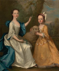 Thomas Hudson - Young Women with a Lamb - Google Art Project