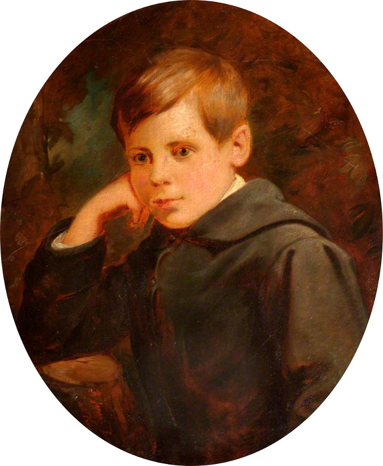Thomas Jones Barker (1815-1882) - Arthur Clutton-Brock (1868–1924), Aged 10 - 1430440 - National Trust