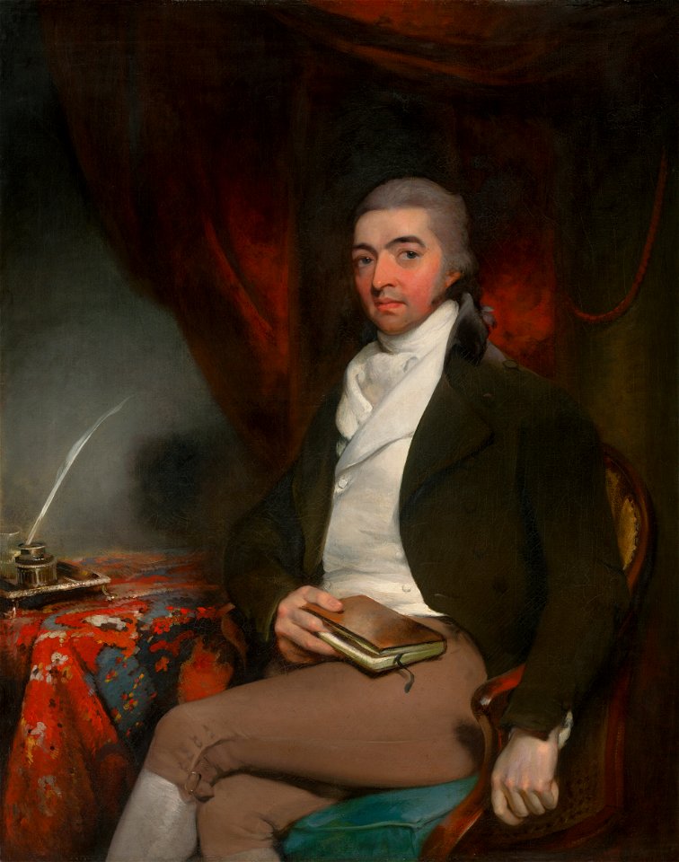 Thomas Lawrence - Portrait of a Seated Man with a Book - O 4339 - Slovak National Gallery