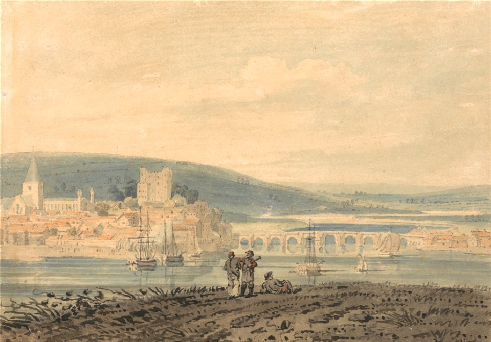 Thomas Girtin - View of Rochester - Google Art Project