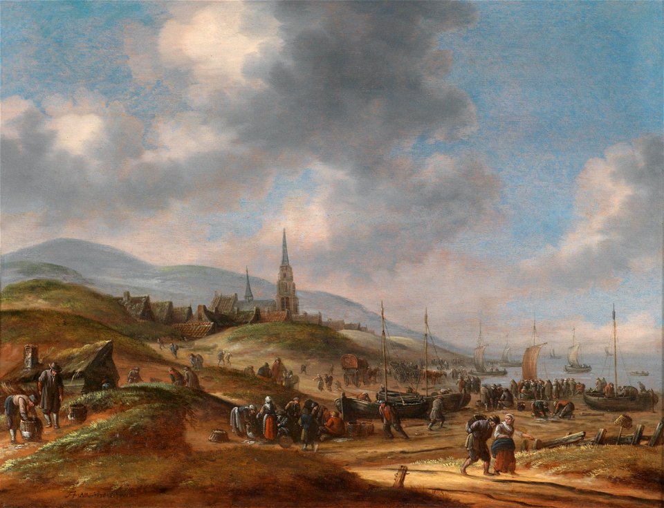 Thomas Heeremans Ansicht des Strandes bei Scheveling 1678