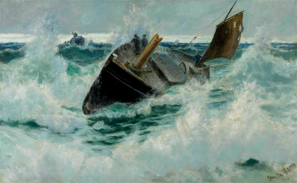 Thomas Hemy - The Wreck - Sarjeant Gallery