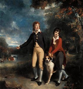 Thomas Lawrence - The Two Sons of the 1st Earl of Talbot - WGA12509. Free illustration for personal and commercial use.