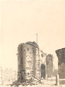 Thomas Girtin - The Land Gate, Rye, Sussex - Google Art Project