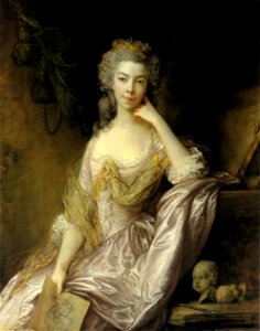 Thomas Gainsborough Mrs Drummond. Free illustration for personal and commercial use.