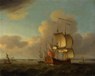 Thomas Mellish - Shipping in the Thames Estuary - Google Art Project