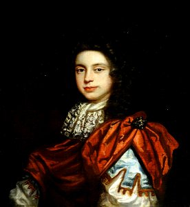 Thomas Hawker (c.1640-c.1725) (attributed to) - Portrait of an Unknown Young Man Wearing a Red Cloak and a Lace Cravat - 290275 - National Trust. Free illustration for personal and commercial use.