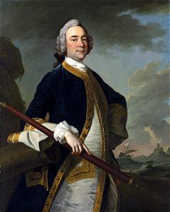 Thomas Hudson - Portrait of a Flag Officer. Free illustration for personal and commercial use.