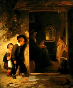 Thomas George Webster (1800-1886) - Late at School - N00426 - National Gallery