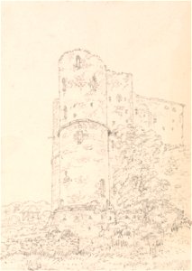 Thomas Girtin - Saltwood Castle, Kent - Google Art Project