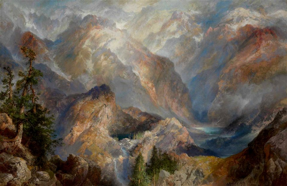 Thomas Moran - Morning in the Sierras, Nevada