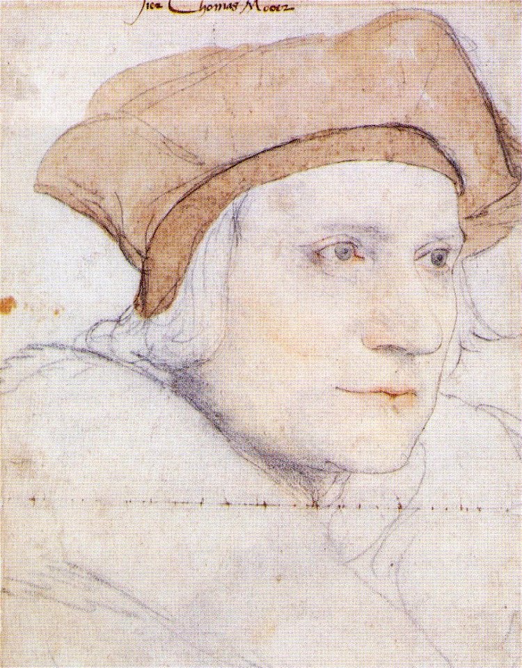 Thomas More, drawing by Hans Holbein the Younger