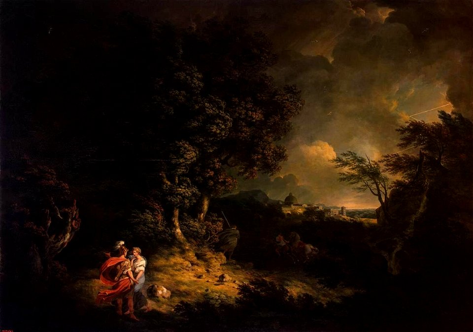 Thomas Jones - Landscape with Dido and Aeneas - WGA11966