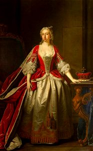 Thomas Hudson (1701-1779) - Augusta of Saxe-Gotha (1719–1772), Princess of Wales - 766114 - National Trust. Free illustration for personal and commercial use.