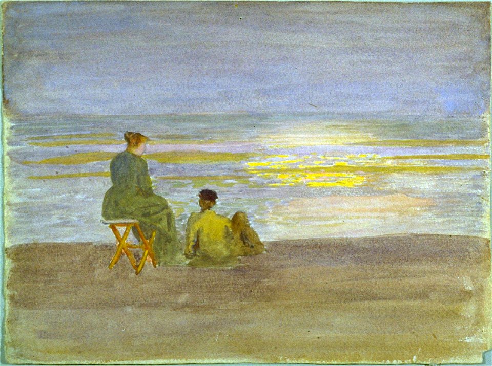 Thomas P. Anshutz - Man and Woman on the Beach