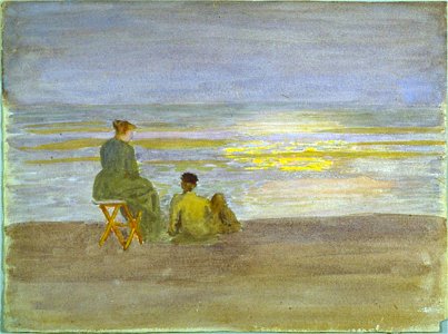 Thomas P. Anshutz - Man and Woman on the Beach