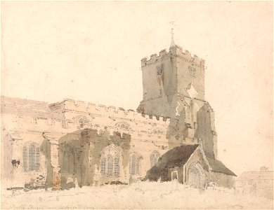 Thomas Girtin - Writtle Church, Essex - Google Art Project