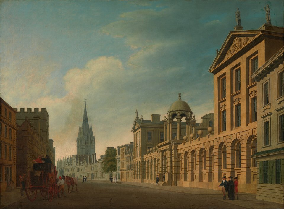 Thomas Malton the Younger - High Street, Oxford - Google Art Project