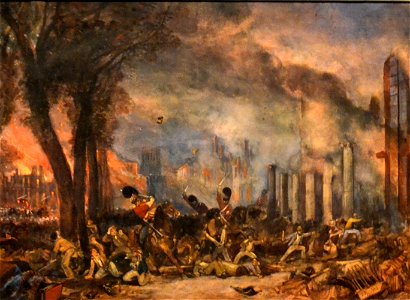 Thomas L. Rowbotham et William James Müller - Charge du 3ime régiment de Dragons dans Queen Square le 31 octobre 1831 (1833) a