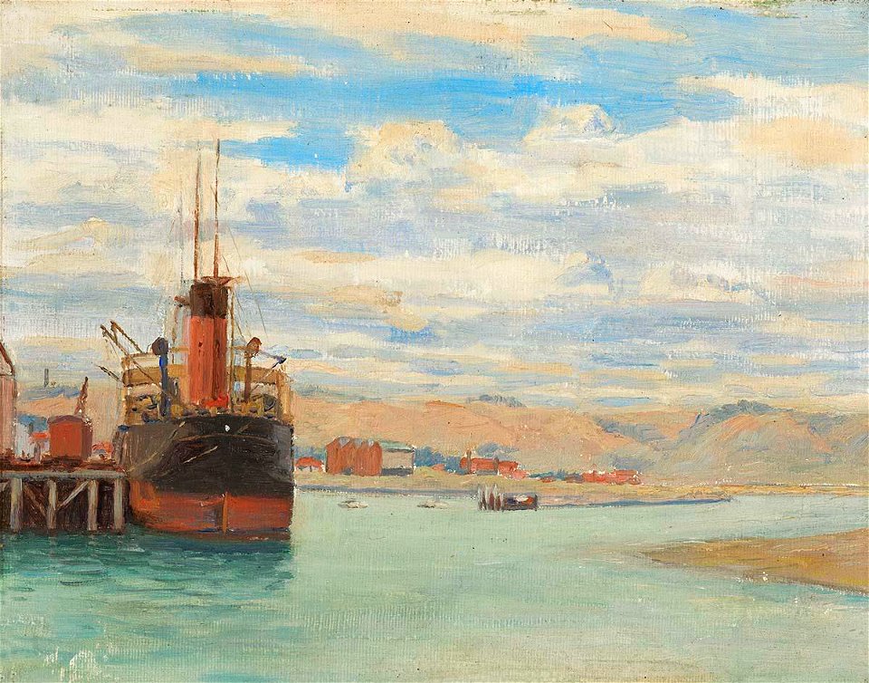 Thomas Holloway - Castlecliff Wharf - Sarjeant Gallery