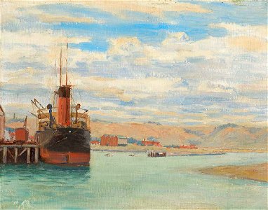 Thomas Holloway - Castlecliff Wharf - Sarjeant Gallery