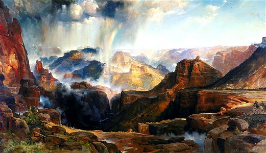 Thomas Moran - The Chasm of the Colorado - L.1968.84.2 - Smithsonian American Art Museum. Free illustration for personal and commercial use.