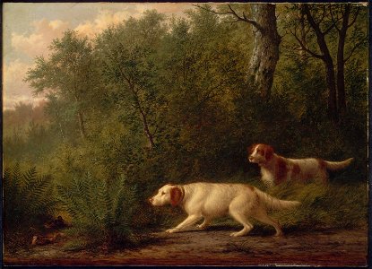 Thomas Hewes Hinckley - Landscape with Dogs - 20.1872 - Museum of Fine Arts