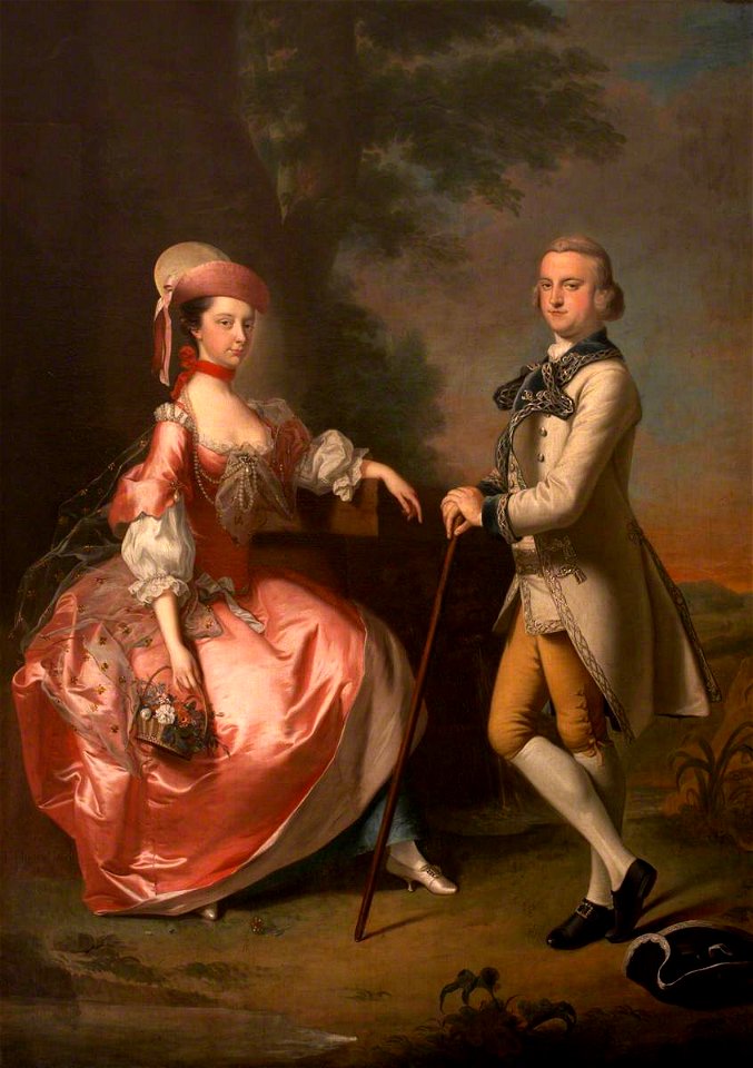 Thomas Hudson (1701-1779) - Sir John Pole (c.1733–1760), 5th Bt, and Elizabeth Mill (1737–1758), Lady Pole - 353039 - National Trust