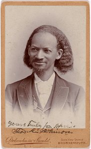 Thomas Lewis Johnson by Debenham & Gould, c. 1890, albumen silver print, from the National Portrait Gallery - NPG-S-NPG 2013 98