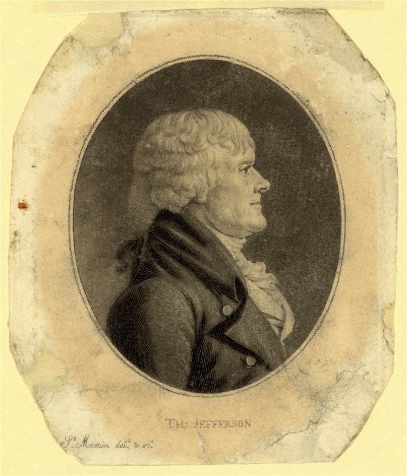 Thomas Jefferson, head-and-shoulders portrait, right profile LCCN2007675300