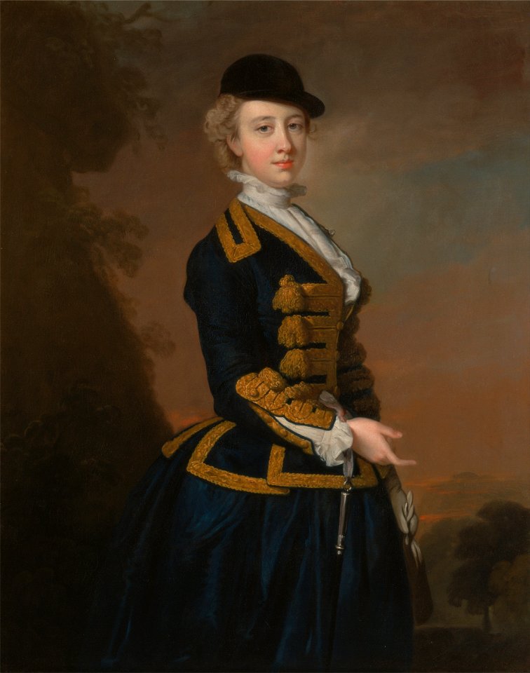 Thomas Hudson - Portrait of a Young Woman of the Fortesque Family of Devon - Google Art Project