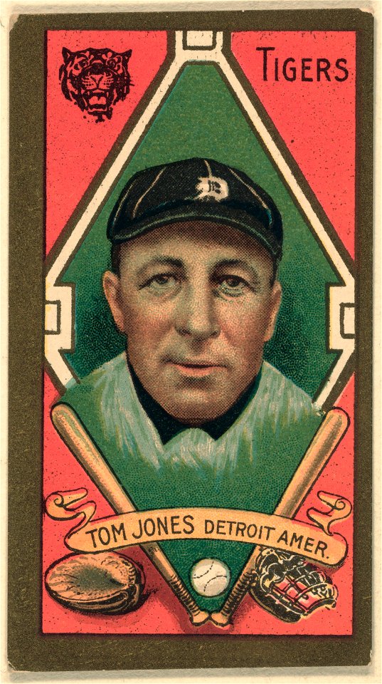 Thomas Jones, Detroit Tigers, baseball card portrait LCCN2008677863