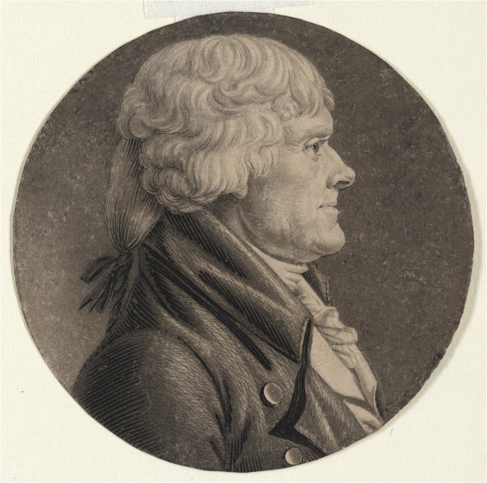Thomas Jefferson, head-and-shoulders portrait, facing right LCCN97503644