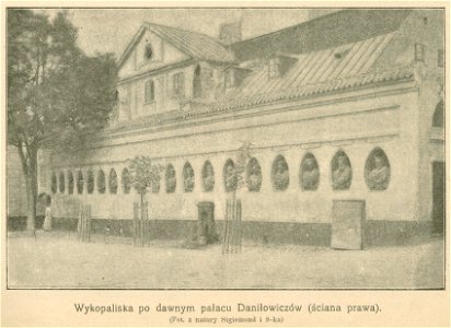 Wykopaliska po dawnym pałacu Daniłowiczów - ściana prawa (68564)
