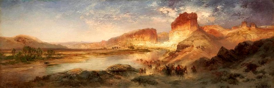 Thomas Moran - Green River, Wyoming - promised gift 89 green-river-wyoming - Crystal Bridges Museum of American Art